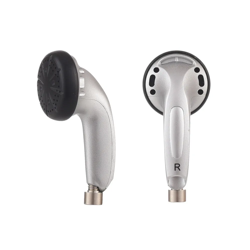 Silver No Cable FENGRU DIY EMX500 Lite наушники с плоской головкой DIY наушники HiFi бас наушники DJ наушники тяжелый бас качество звука MMCX интерфейс MX500 - Цвет: Silver No Cable