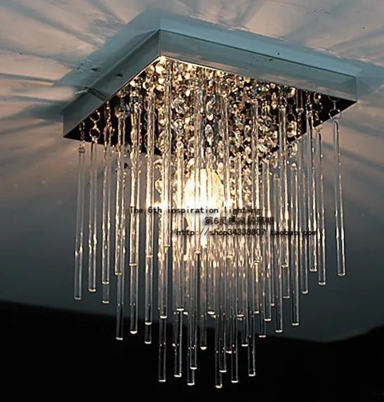 Новый 20 см Led Хрустальный потолочный светильник для дождя занавеска лампа