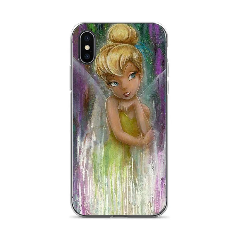 Capa 6s plus Питер Пэн Венди черный пластиковый падающий чехол для телефона для Apple iPhone 7 plus чехол для iPhone 6 6s 7 8 8 plus X XS XR XSMAX