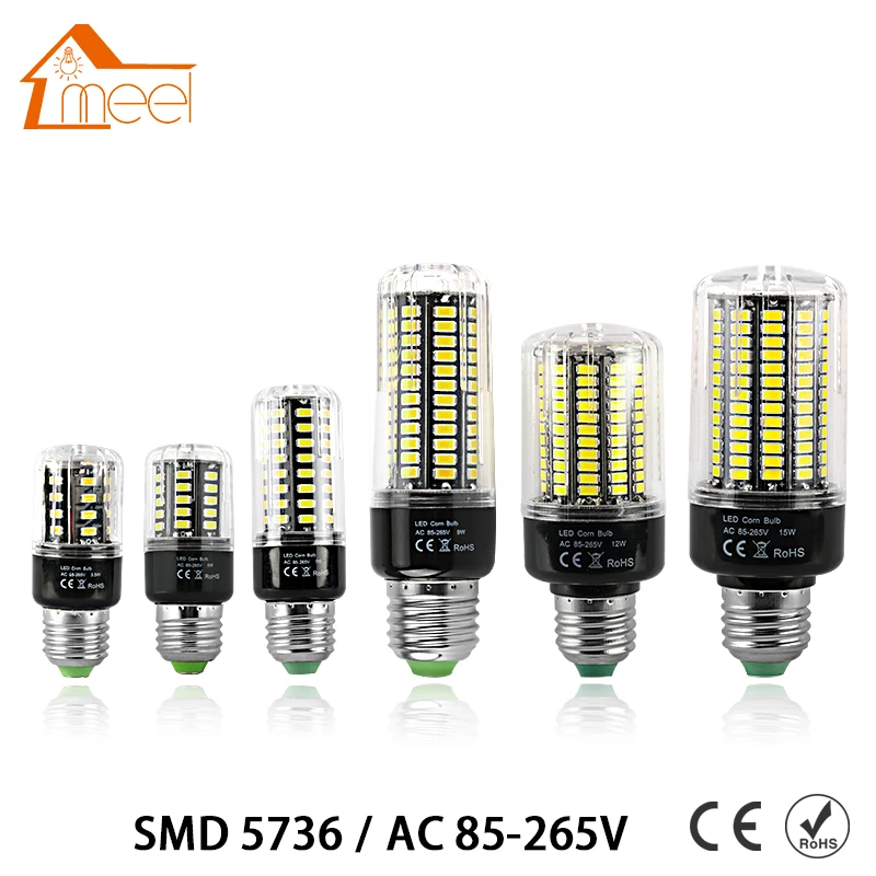 Светодиодный светильник SMD 5736 E27 220 В 3 Вт 4 5 7 8 12 15 точечный E14 bombilas светодиодный