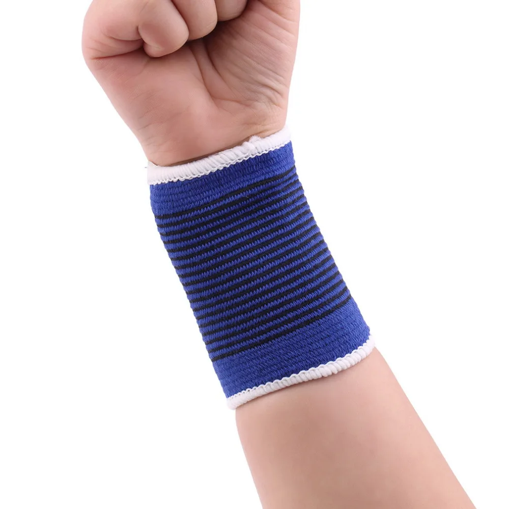 

New 1 Pair Soft Elastic Breathable Wrist Support Brace Band Sleeve Sports Bandage Wrist Protecter