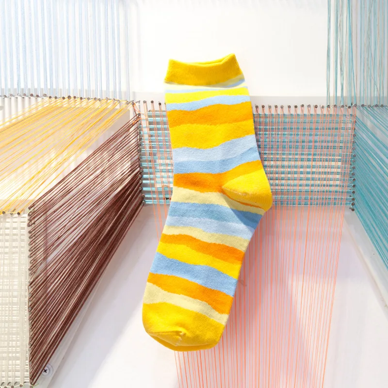 Носки мужские с волнистыми полосками х/б|socks for men|socks 5pairsfashion socks |