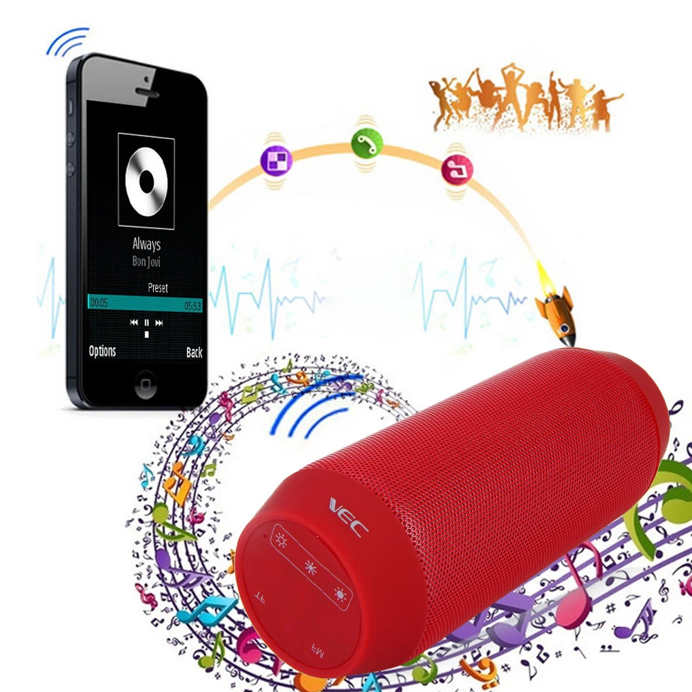 BQ 615 I Портативный беспроводной Bluetooth 3 0 стерео звук динамик с Magic Танцы Красочные