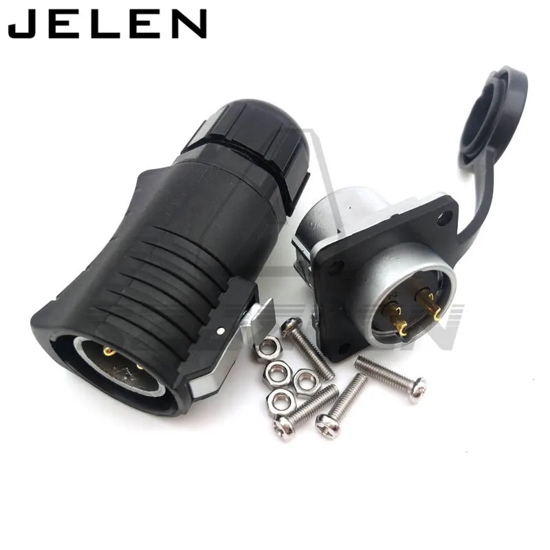 XHE20 IP67 2-контактные водонепроницаемые разъемы светодиодный разъем кабеля питания