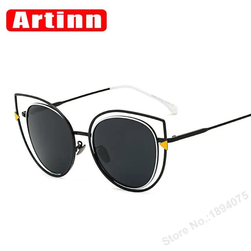 Очки солнцезащитные женские в стиле кошачий глаз 2017|retro sun glasses|brand glassesdesigner glasses |