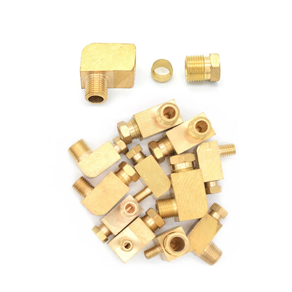 

Инструмент для смазки, латунный фитинг для масляных труб 4 6 8 мм OD трубка компрессионная муфта для трубы Компрессионный фитинг Соединительный адаптер