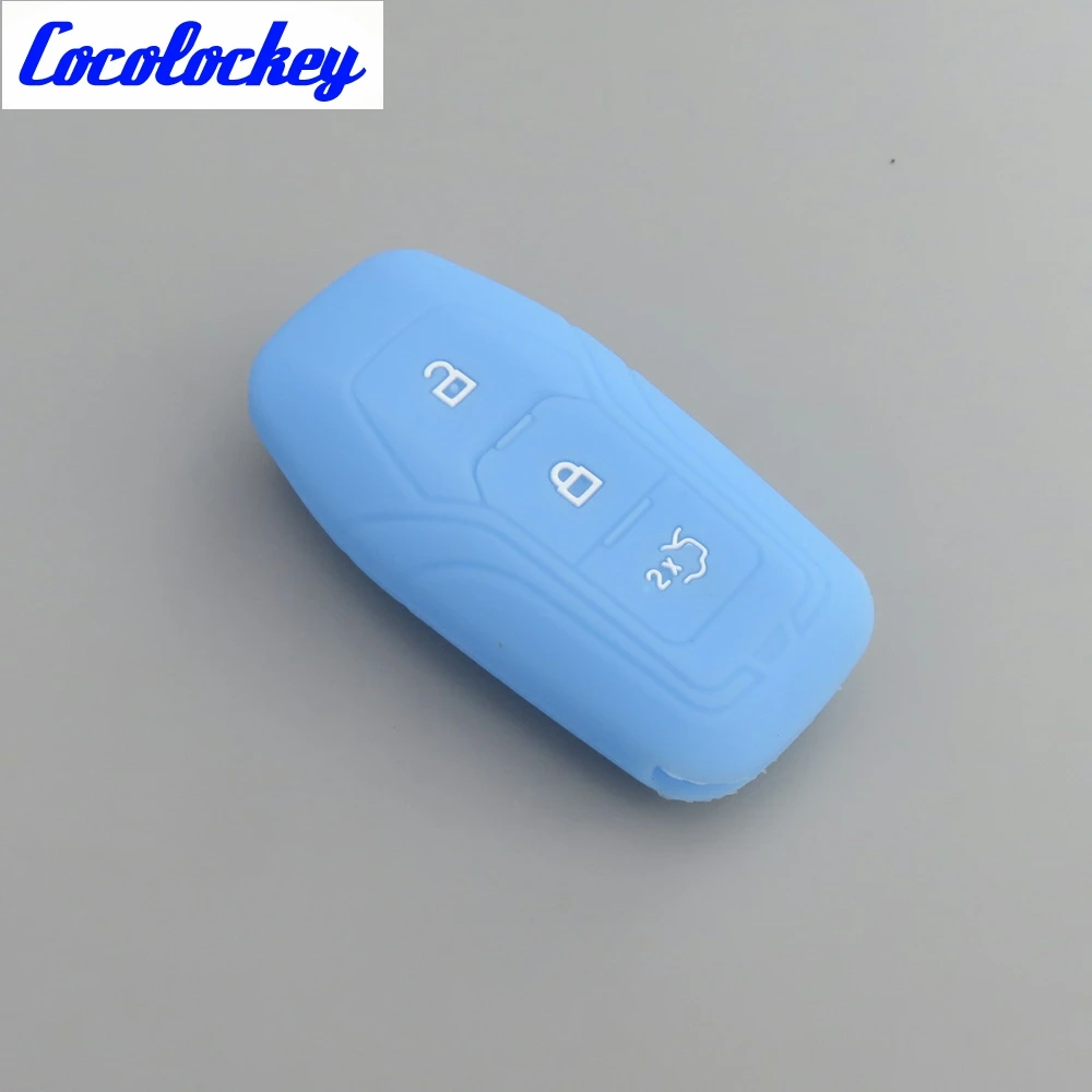 Cocolockey силиконовый чехол для автомобильного ключа FORD Mondeo Edge Smart Remote Keyless Enter Чехол