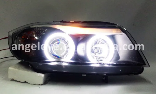 Для BMW E90 318i 320i CCFL ангельские глазки головная лампа передний светильник 2005 2008 год