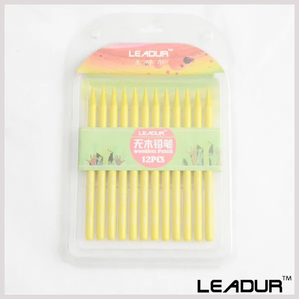 12 шт./компл. Желтый Цвет Карандаш Безлесная Искусства Расходных Материалов для