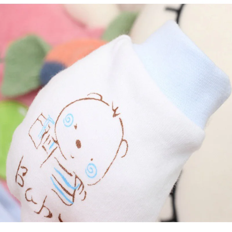 Soft Cartoon Pattern Anti-grasping Gloves Four Seasons Newborn Safety For Protection Face Baby Mitten | Детская одежда и обувь