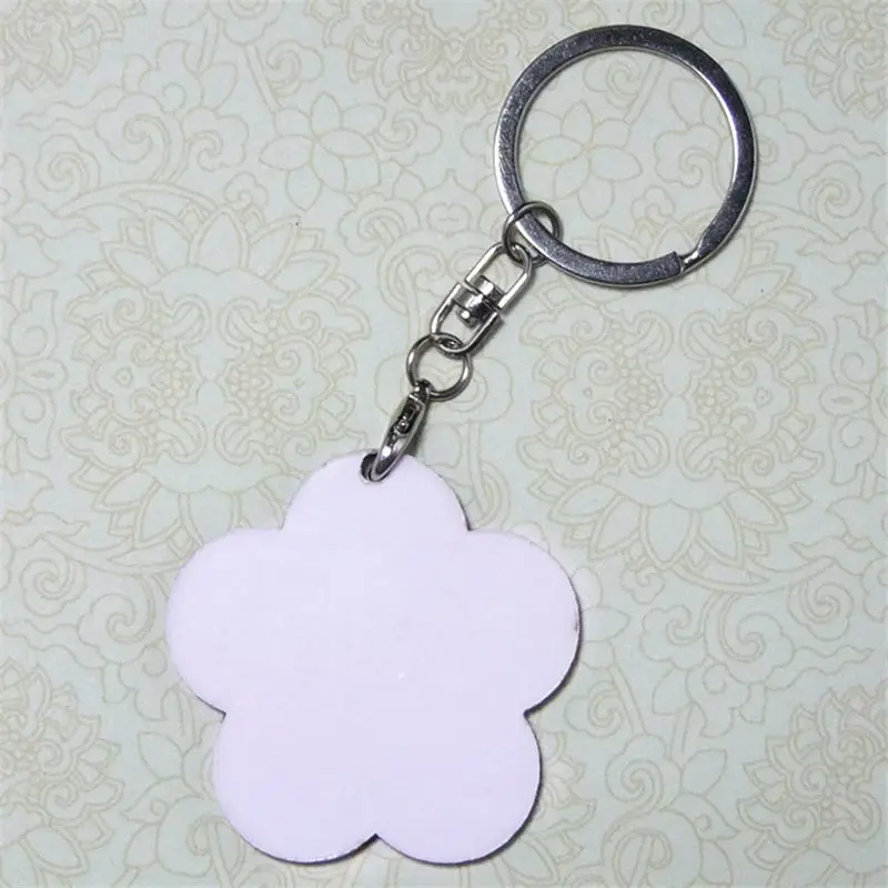 sublimation blank MDF keychains for women men fashion personal customization ellipse keychain heat transfer materials wholesale | Украшения