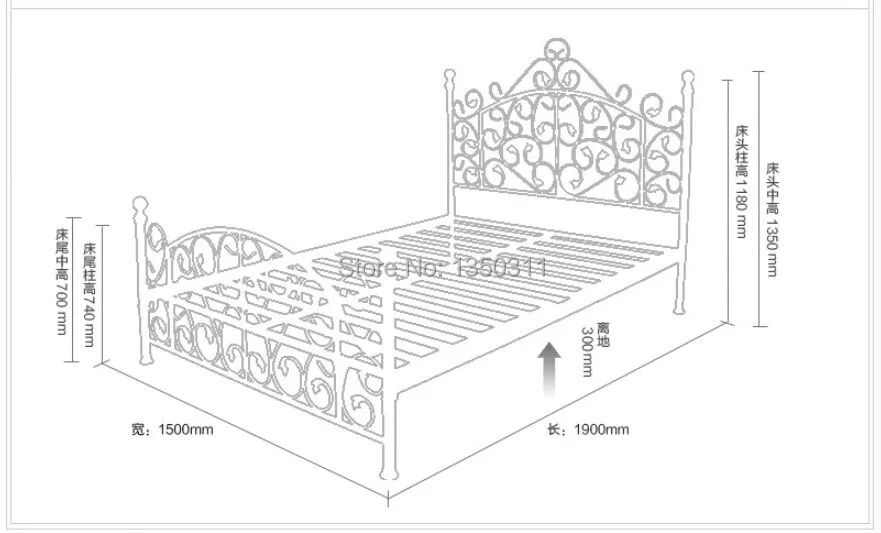 Железная кровать для двуспальной односпальной кровати 1 5 метра 8 дюйма|rack jewelry|bed