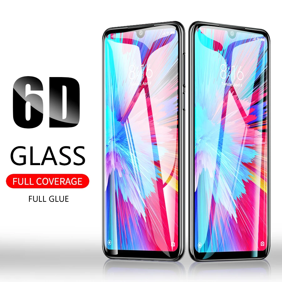 Защитное стекло CHYI для Xiaomi redmi note 7s Защитная пленка экрана из закаленного стекла 6D