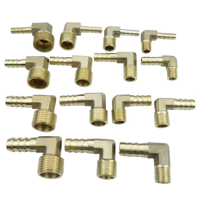 Латунный штуцер для шланга 6/8/10/12 мм 1/8 дюйма 1/4 3/8 1/2 дюйма|brass hose barb|hose barbelbow connector |