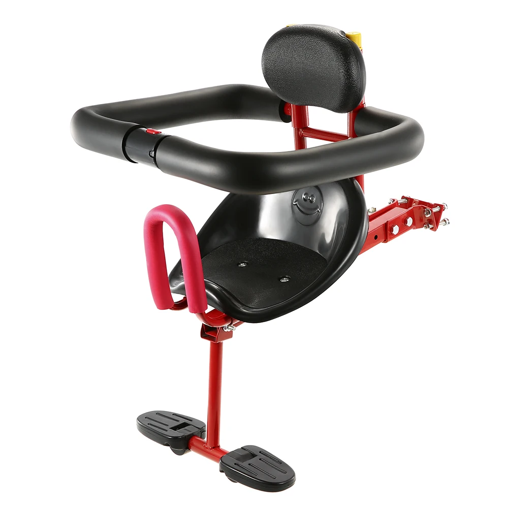 Plastic pedals Lixada детское Велосипедное Сиденье, быстросъемное велосипедное седло для детей, ciclismo, безопасное сиденье с подлокотником и педалью для casco - Color: Plastic pedals