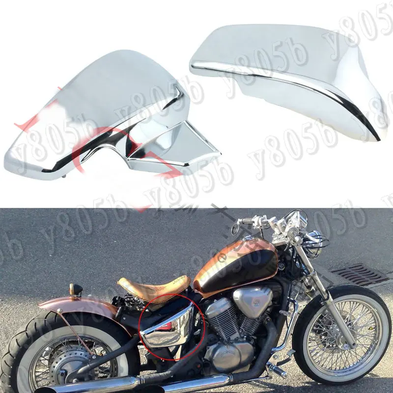 Матовая черная боковая крышка аккумулятора из АБС пластика для Honda Shadow Steed VLX 400 600