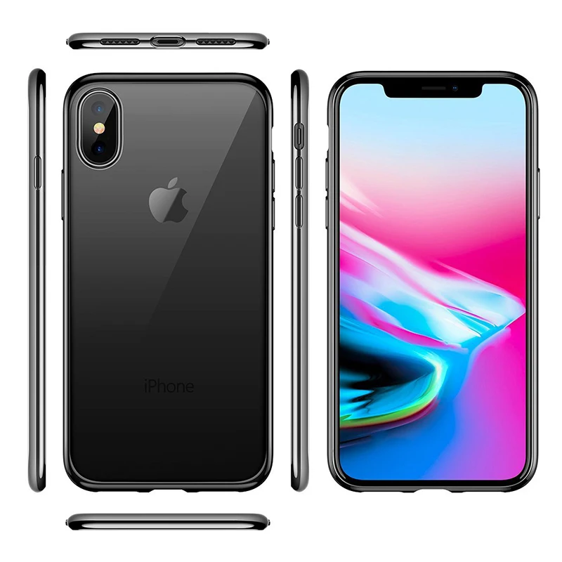 Для iPhone 12 Mini 11 Pro Max XS XR X 8 Plus 7 6 6S 5 5S SE 2020 защитный чехол ультра тонкий мягкий ТПУ