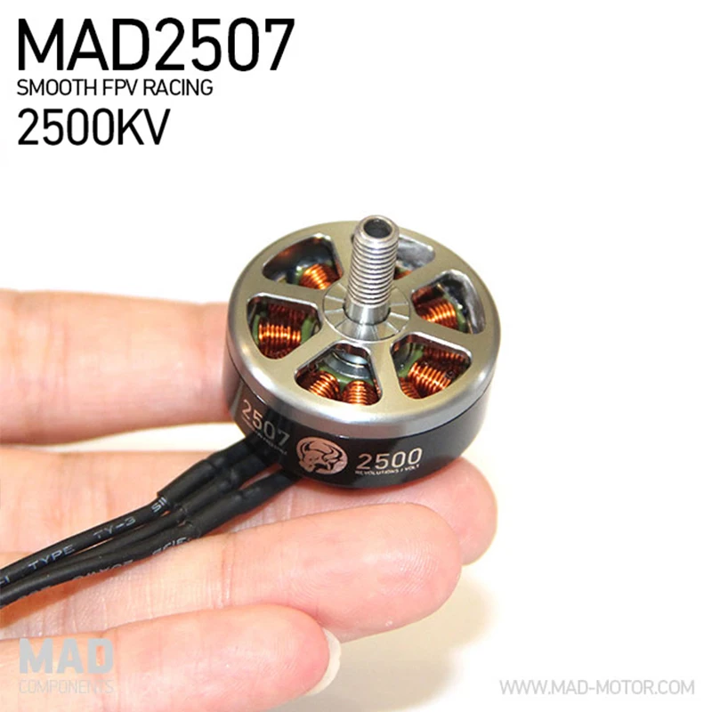 Квадрокоптер с бесщеточным Мотором MAD 2507 кв для дальнего радиуса действия FPV |