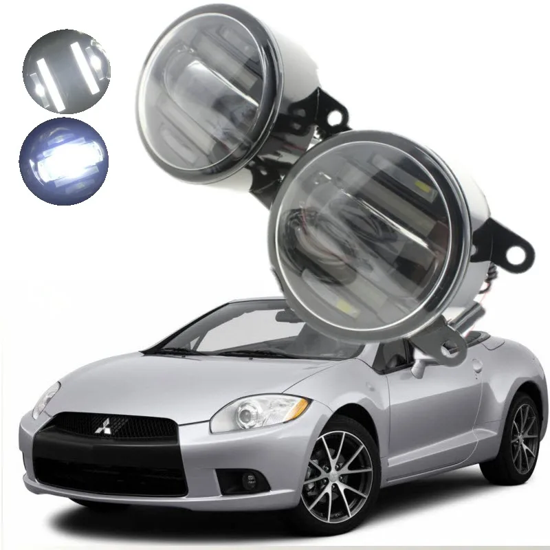 Для Mitsubishi Eclipse 2006 2012 2 в 1 18 Вт 1800LM светодиодные противотуманные фары белый линия
