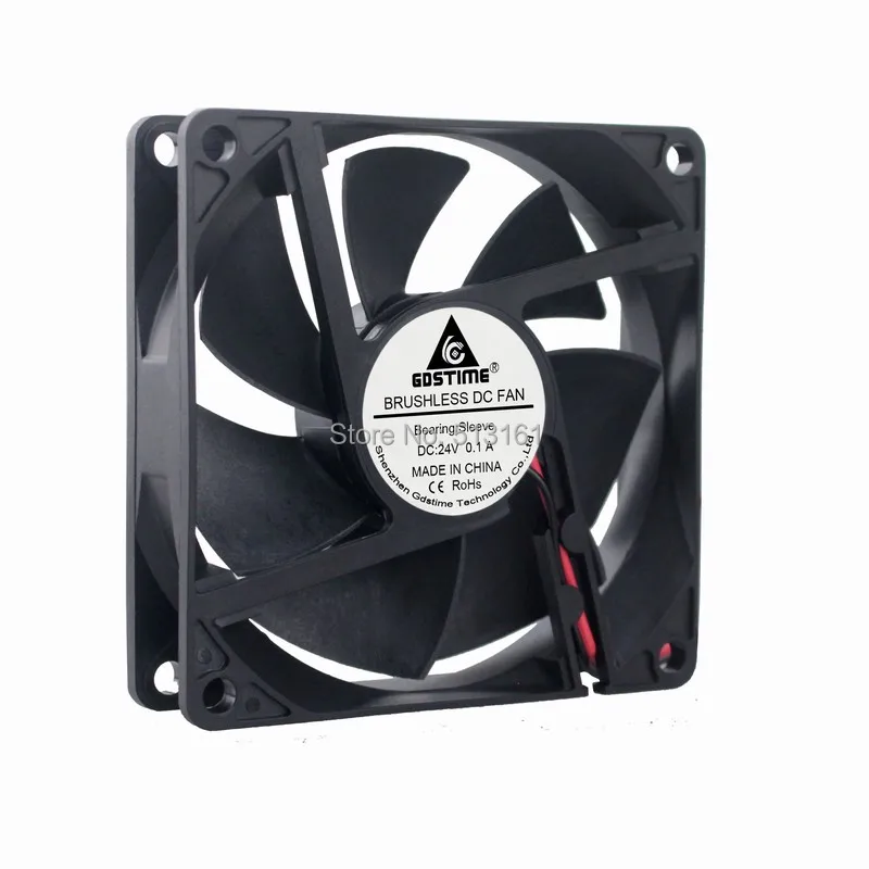 5 шт. Gdstime 80 мм DC 24 В 2 контакта 80x80x20 8 см для корпуса компьютера кулер радиатор
