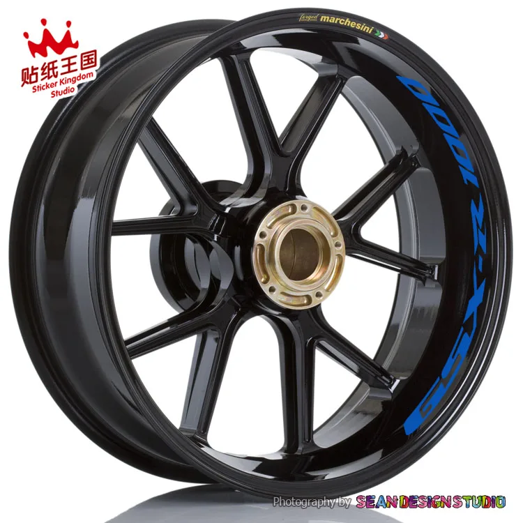 Для SUZUKI GSXR GSX R1000 750 600 GSXS S1000 мотоцикл наклейки для колес Светоотражающая наклейка