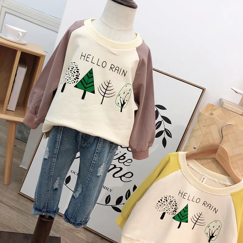 2019 Spring Autumn New Baby Clothes Kids Long Sleeve T Shirt Children's Printed Tee Toddler Cotton Girls Top Tees | Детская одежда