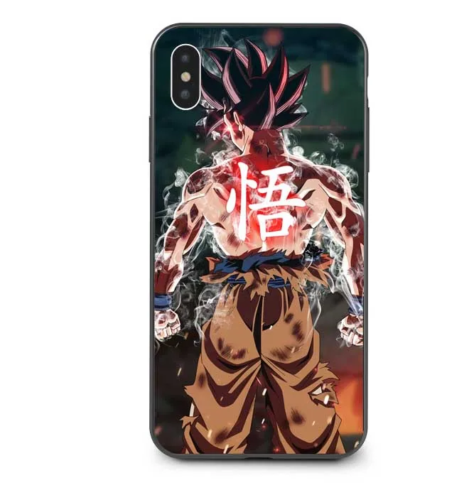 Dragon Ball z goku DragonBall Coque Shell чехол для телефона черный мягкий чехол для iPhone X 7 8 Plus 6 6s Plus 5 5S SE XS MAX XR XS