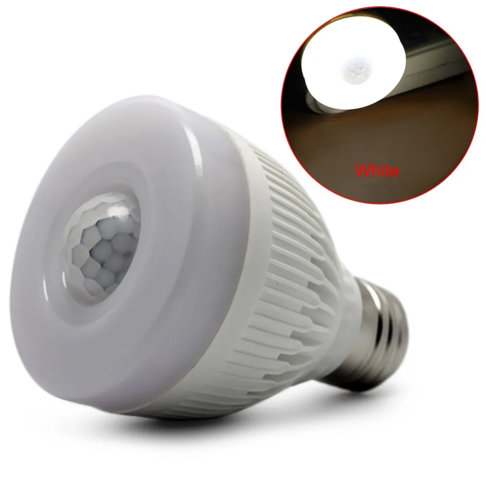 Светодиодная лампа E27 с инфракрасным датчиком движения 5 Вт 85 265 в|e27 5w|led lampsensor led lamp