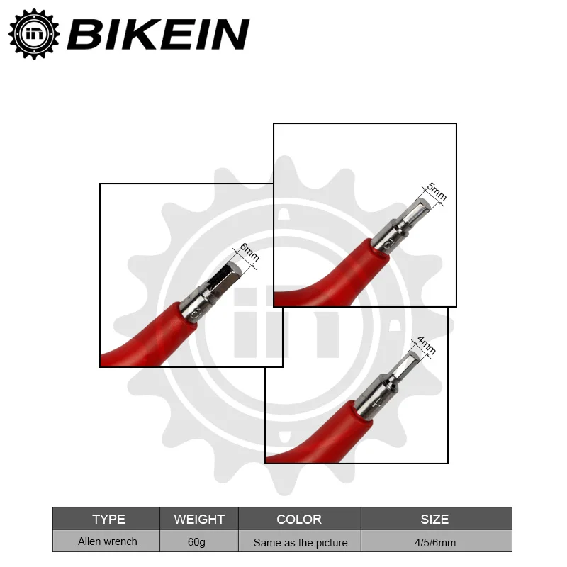 BIKEIN велосипедный шестигранный ключ инструменты шестигранный ключ гаечный ключ инструменты для ремонта велосипеда 4 мм 5 мм 6 мм дорожный горный велосипед шестигранные ключи инструменты