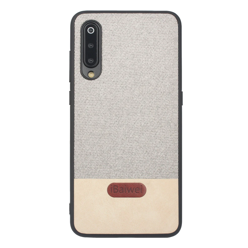 Тканевый чехол для телефона для Xiaomi Mi 9, задняя крышка, роскошный силиконовый защитный чехол с краями, Xiaomi Mi 9 SE, чехол, не скользит