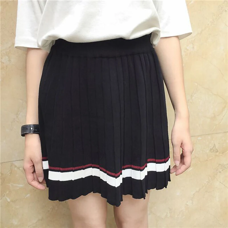 Женская плиссированная юбка в полоску стиле преппи|women pleated skirt|pleated skirtskirt styles |