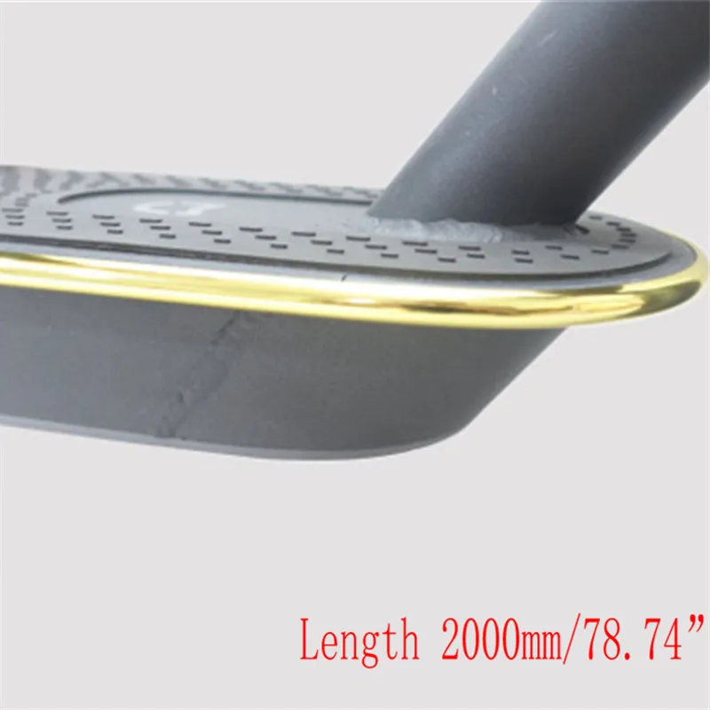 Electroplating gold 1 Pc Electric Scooter Anti-collision Protection Strip For Xiaomi Mijia M365 Skateboard Body Bumper Scratchproof Scratch Strips - Цвет: Electroplating gold