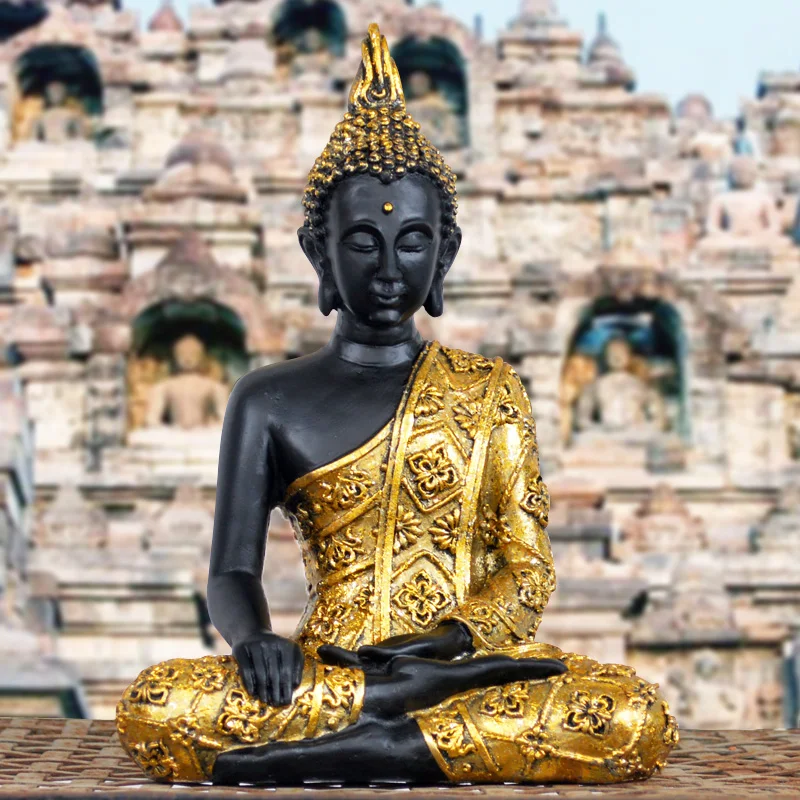 Thai Buddha Meditating Peace Harmony Statue | Дом и сад