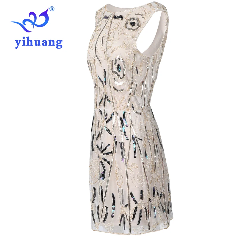 Женское винтажное платье 1920-х годов праздничные платья в стиле Великий Гэтсби с