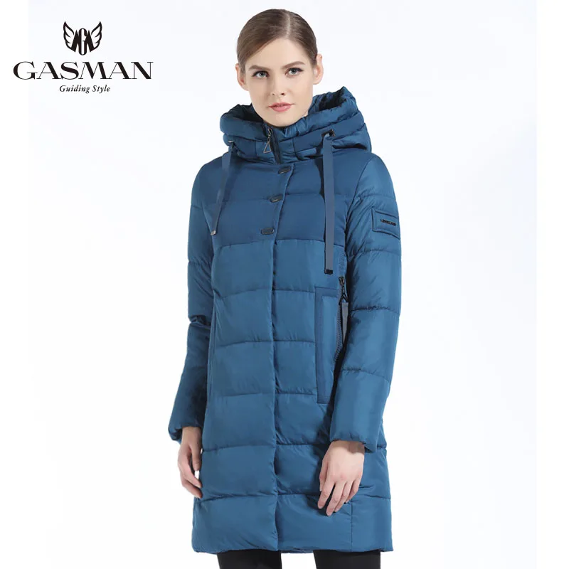 GASMAN 2019 пуховики новые парки женщины зимнее пальто толстая зимняя куртка Женская