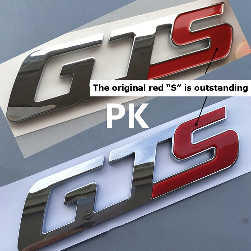 Красный GTS Q4 хромированная эмблема на багажник Стикеры стайлинга автомобилей установка с логотипом, может использоваться для Maserati Ghibli Levante V6 Матовая Глянцевая черного и золотого цвета