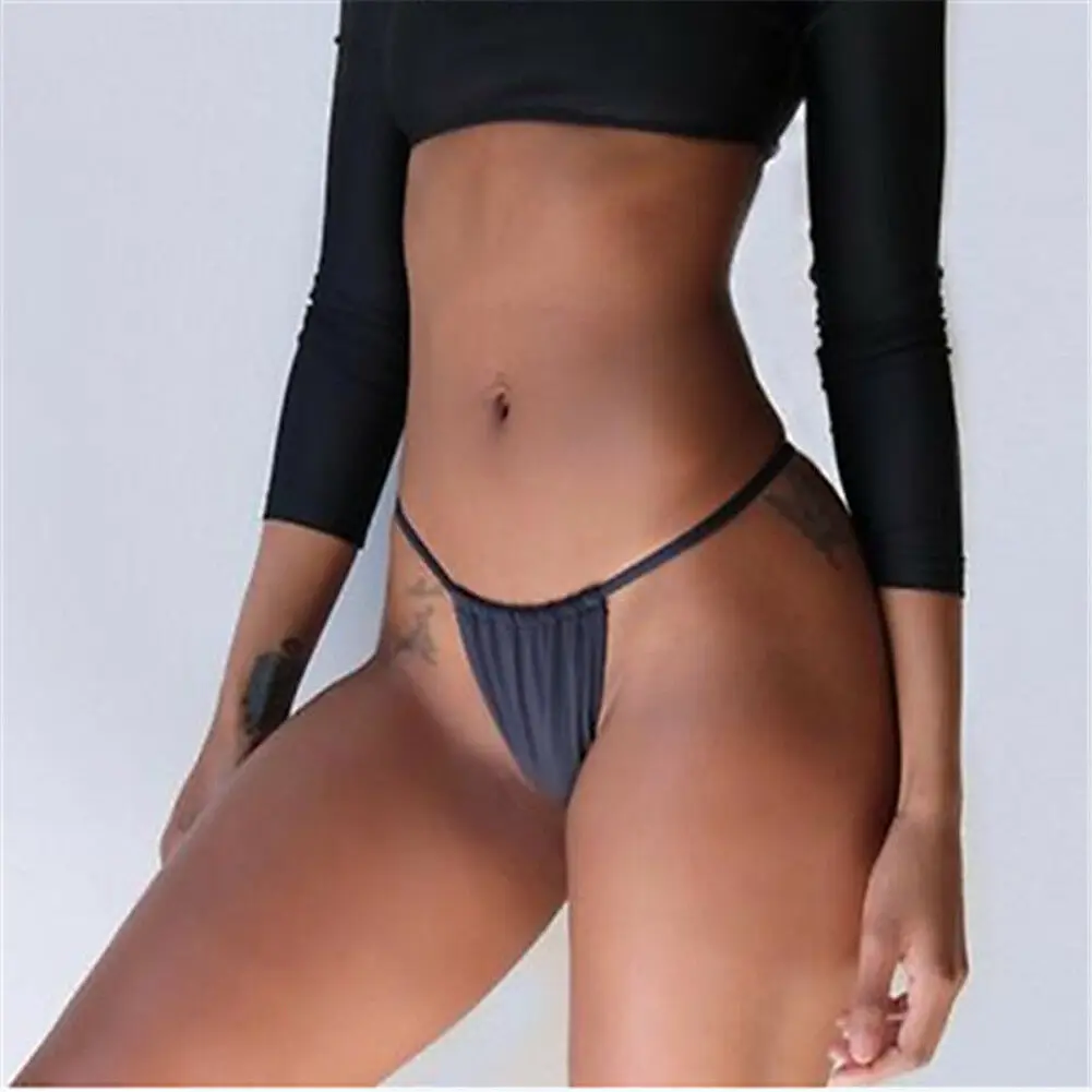 Woman sexy panties swimwear bikini bottom side strap thong beach swimsuit outfit | Женская одежда