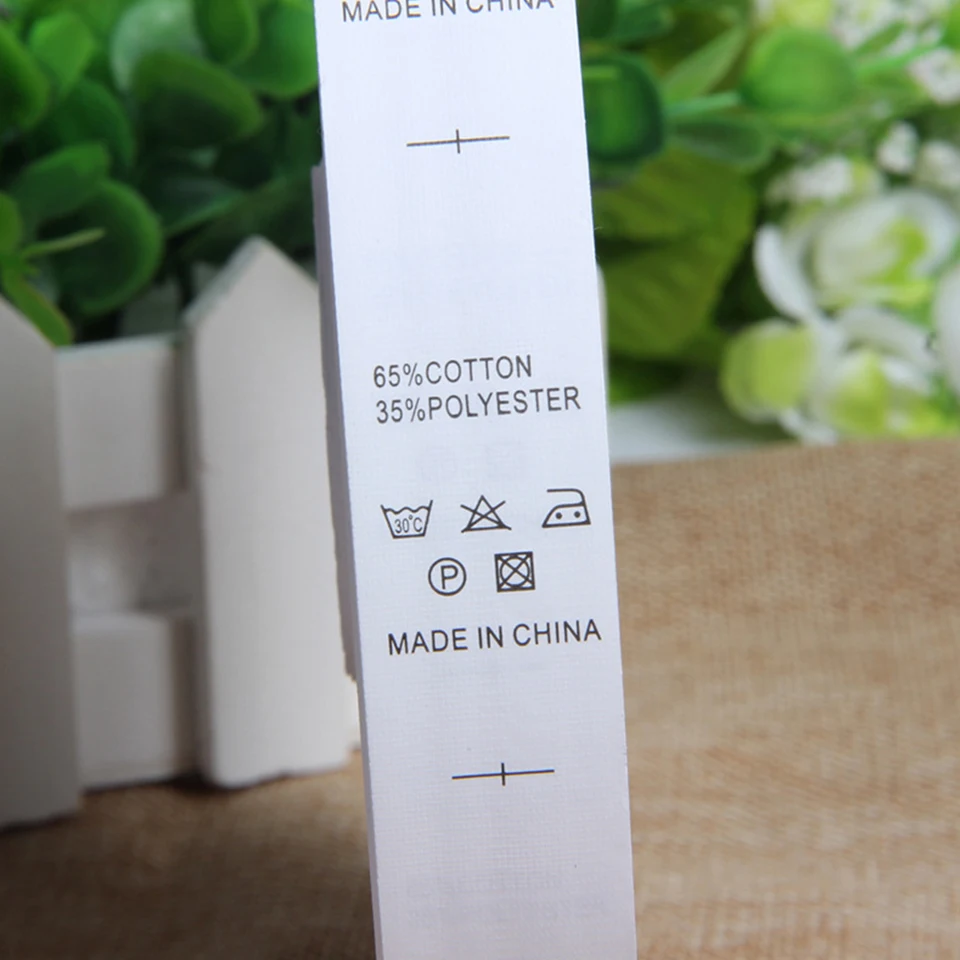 Пользовательский дизайн печатная этикетка для стирки фирменная моющаяся печать