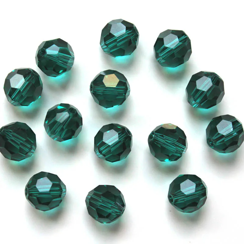 

Shangquan Clear Color 10mm 100pcs AAA Austria faceted Crystal Glass Beads Loose Spacer Round Beads for Jewelry Making