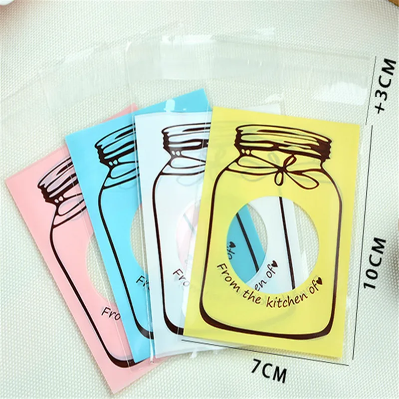 Модные 100 шт./упак. пластиковый целлофановый пакет из полиуретана с открытыми