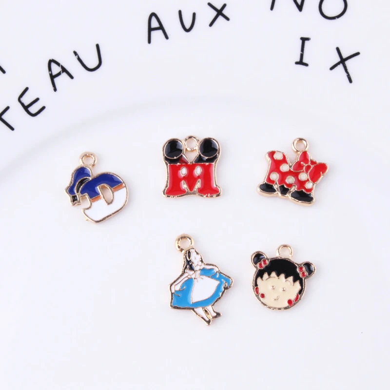 10 шт. эмалевые Подвески М Д для девочек|Шармы| |