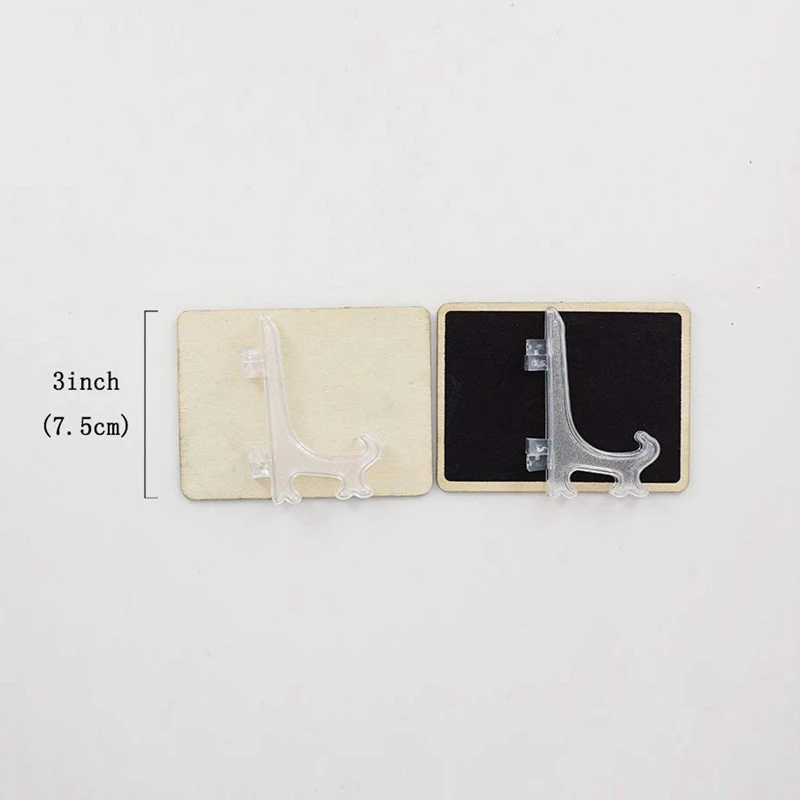 3 дюймовая прозрачная пластиковая подставка для фотографий посуды свадьбы дня