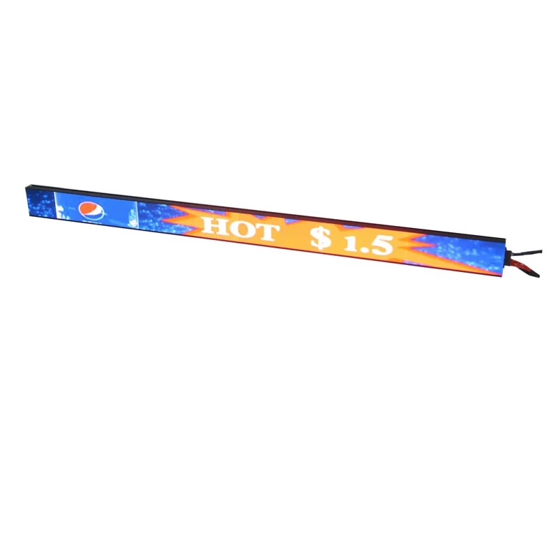 RGB полка Крытый led доска HD P1.25 COB полка рекламы led дисплей экран для супермаркета