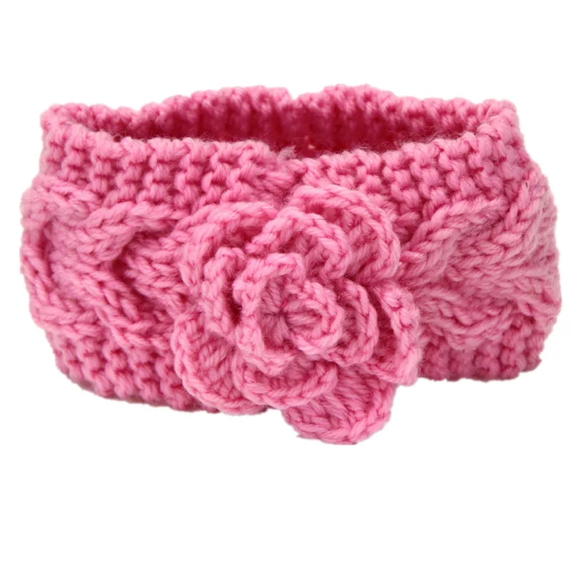 Big Flower Head Wrap Crochet Headband Child Cotton Camellia Kids Toddlers Soft Hair Accessories Drop Shipping |