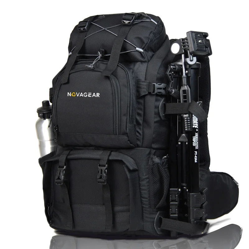 Roadfisher большой водонепроницаемый DSLR SLR камера рюкзак 17 ''сумка для ноутбука вкладыш чехол дождевик подходит для Canon Nikon sony Pentax - Цвет: Black