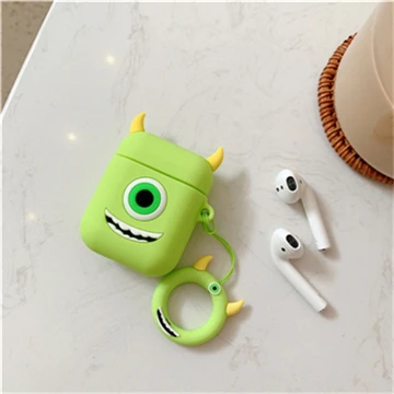 A12 Милый мультяшный беспроводной чехол для наушников с Bluetooth для Apple AirPods, мягкий силиконовый чехол для наушников s для Airpods 2, защитный чехол - Цвет: A12