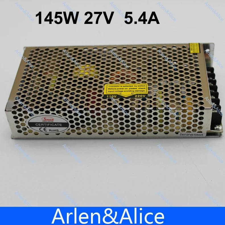 145 вт 27 в а одиночный выход импульсный источник питания для светодиодной ленты