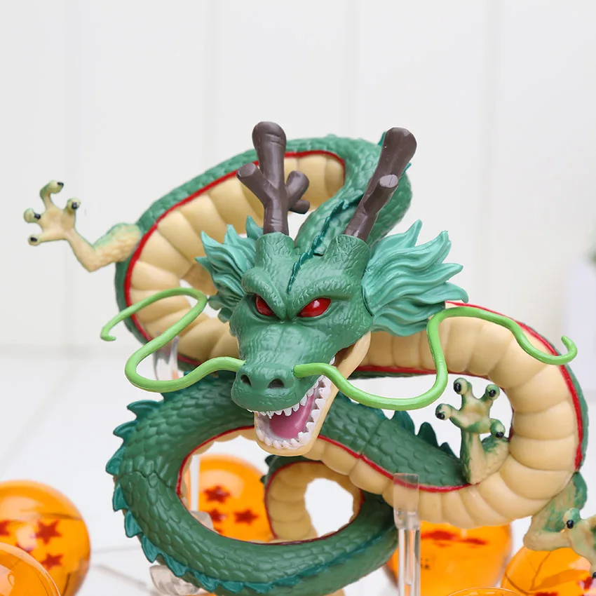 Dragon Ball Z фигурки Shenron фигурка Shenlong с Dragon Ball Набор 7 шт. 3,5 см Хрустальные стрекозы+ акриловая полка