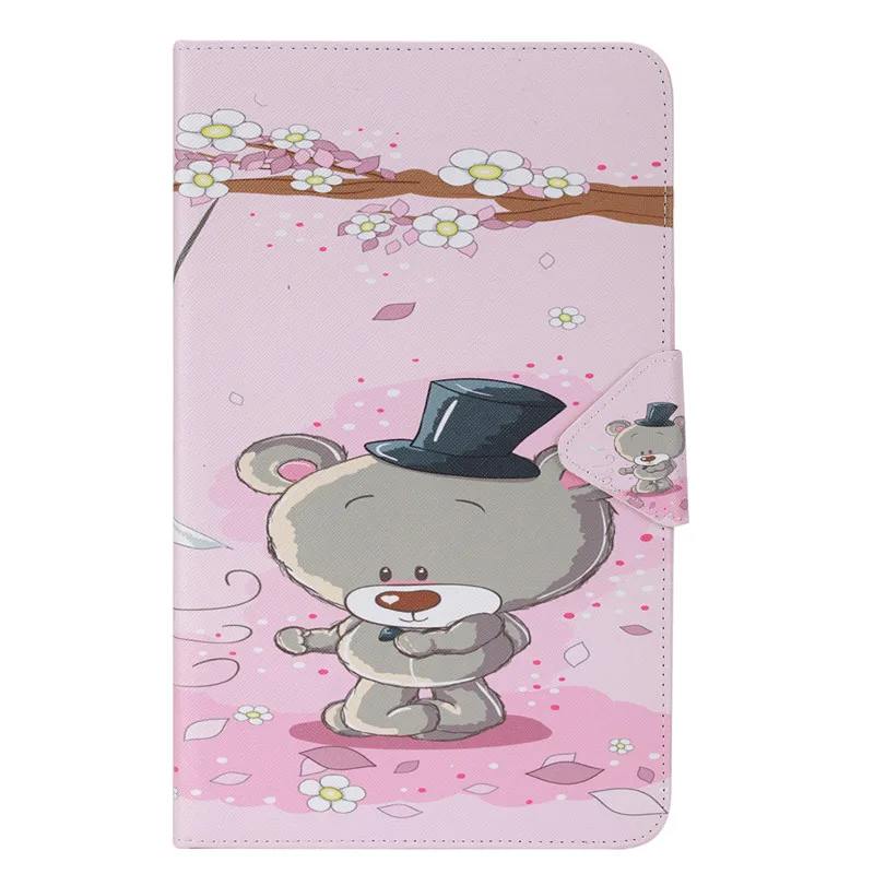 Кожаный чехол Wekays для samsung Tab A6 10,1 T580 с мультяшным котом для samsung Galaxy Tab A 6 10,1 T585 T580 SM-T585 чехол s