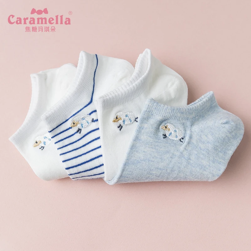 Женские короткие носки Caramella популярные мягкие хлопковые по щиколотку